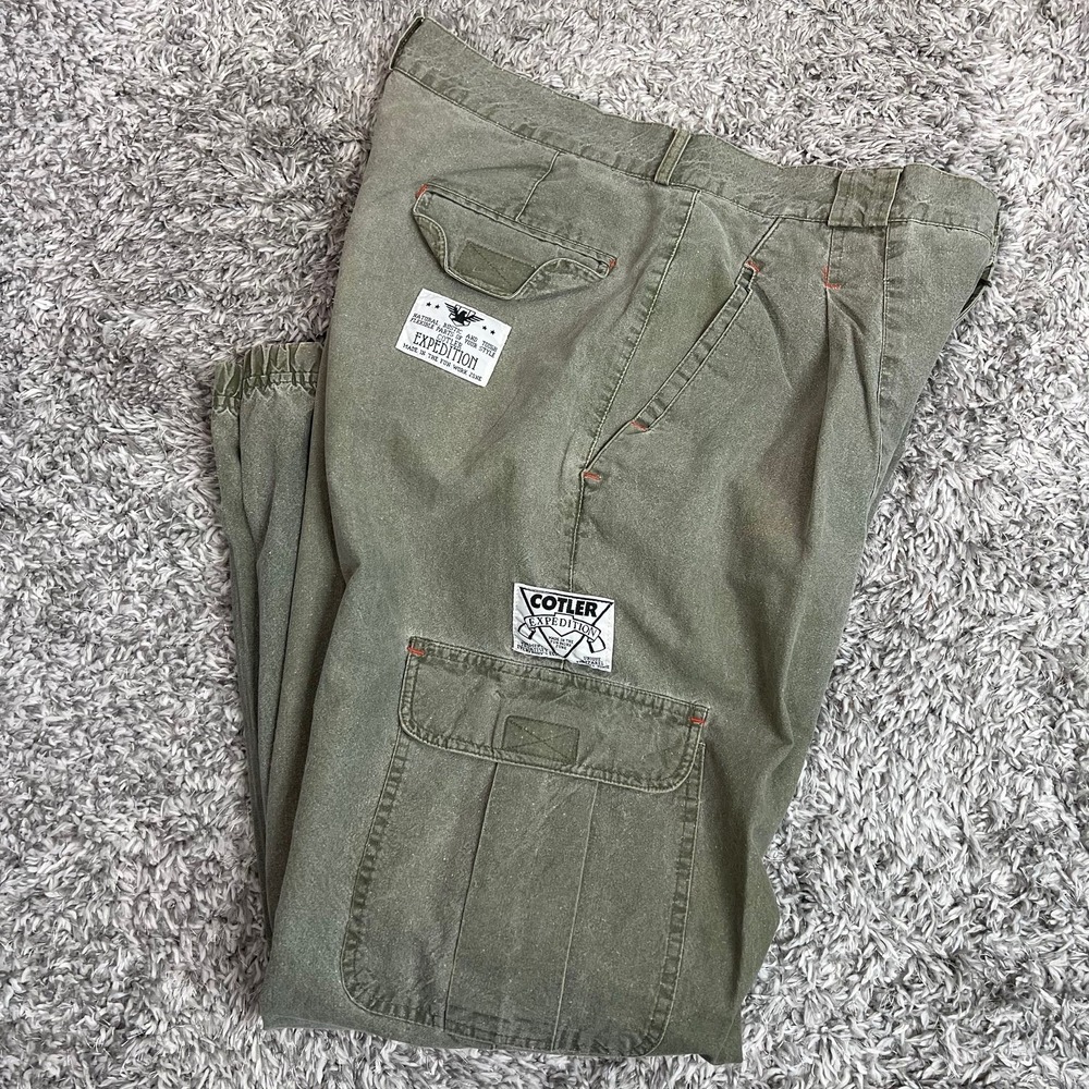 Vintage Cotler Expedition Pants Mens 34 Cargo Flight Cotton Outdoors Rugged